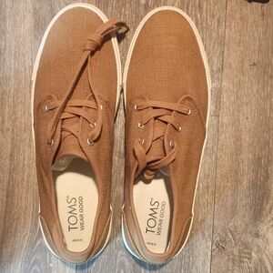 TOMS Men's Tan Lace-Up Sneakers